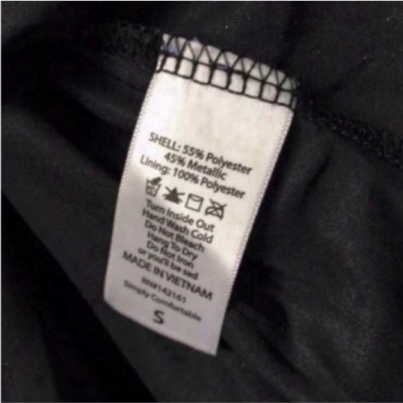 LuLaRoe Elegant Lola Skirt Gray Silver Metallic - Picture 4 of 7